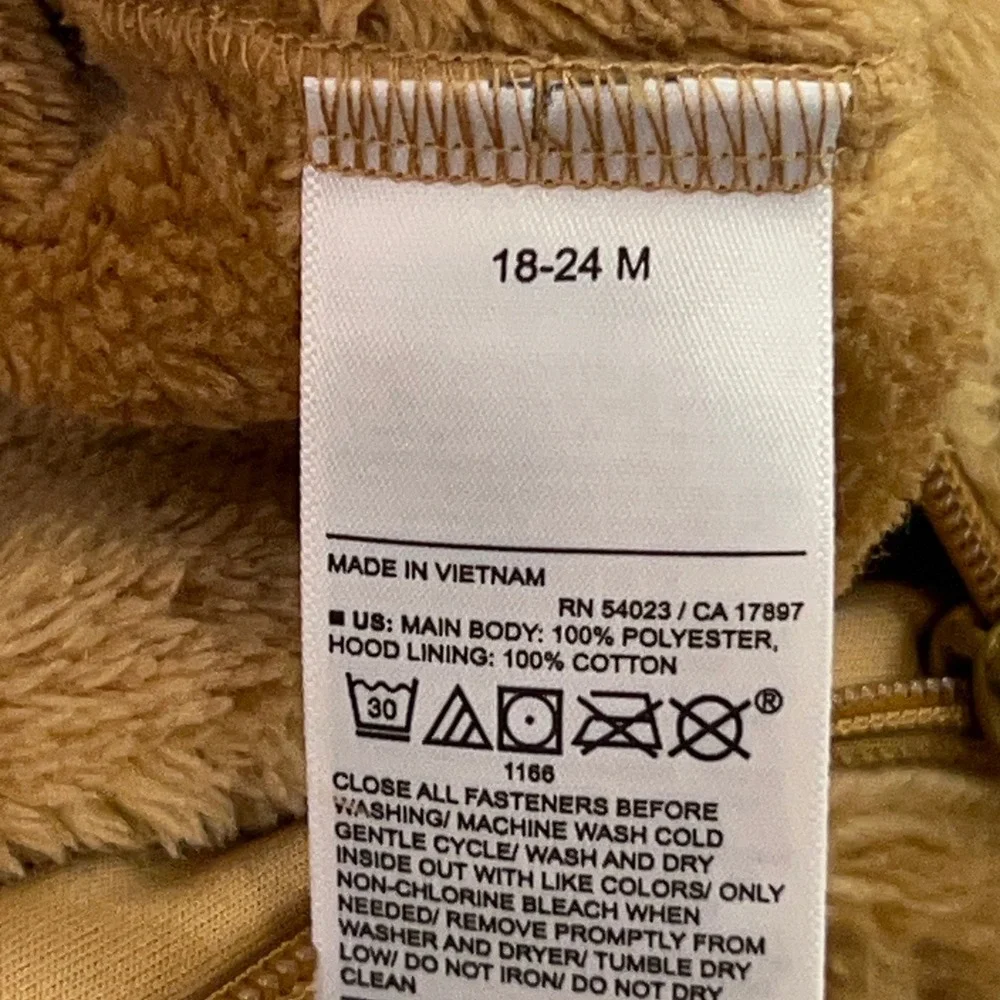 Old Navy Unisex 18-24M Brown Reindeer Faux Fur Hooded Jumpsuit Romper NWT